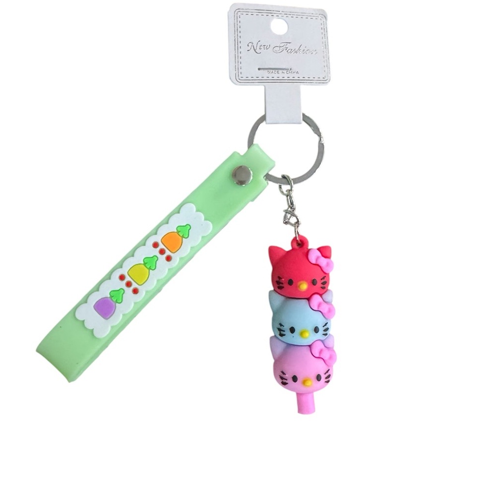 Hello Kitty Keychain with Pastel Colors